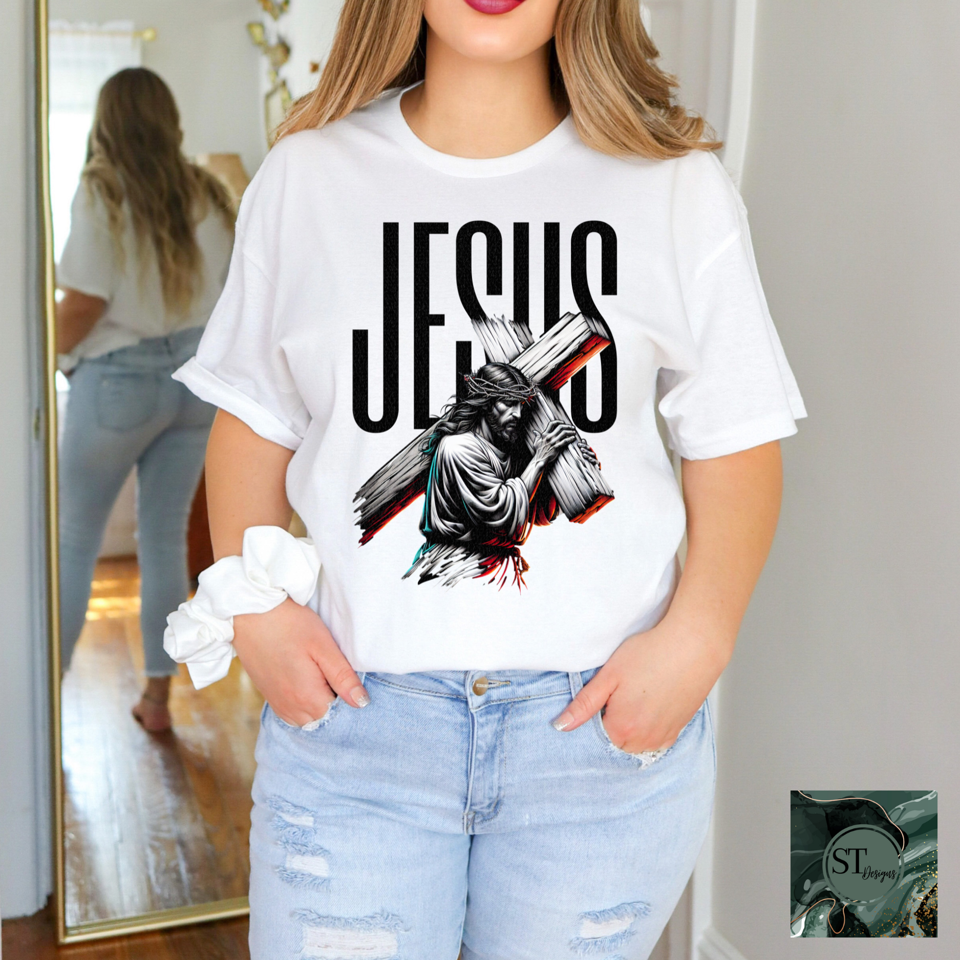 Jesus carrying cross