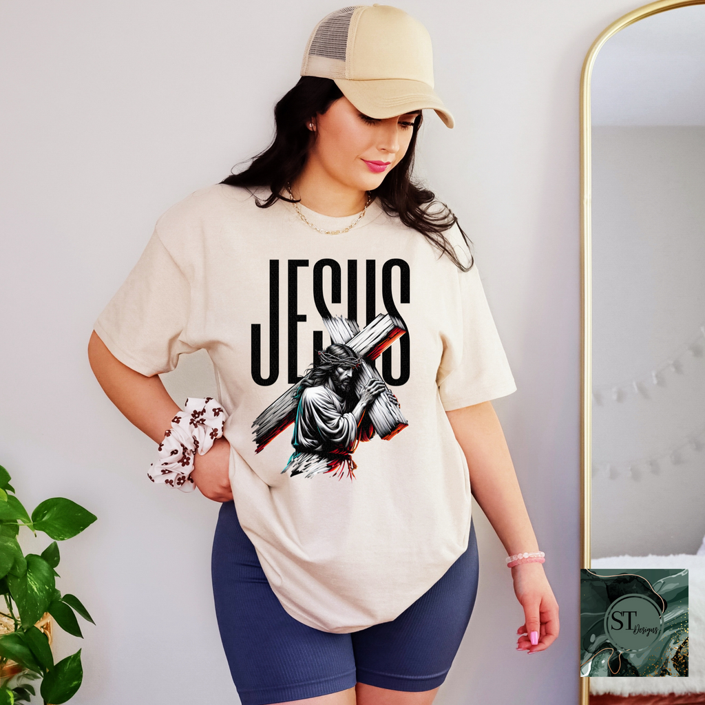 Jesus carrying cross