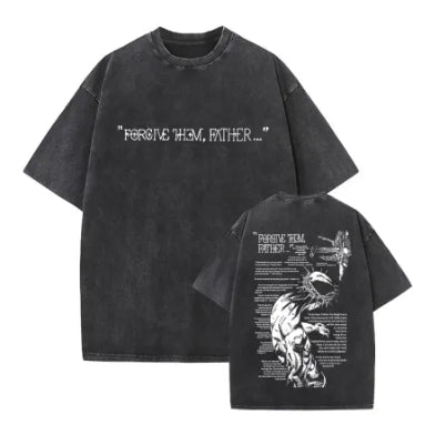 Christian Religious Jesus Forgive Them Father Vintage Washed T-shirt