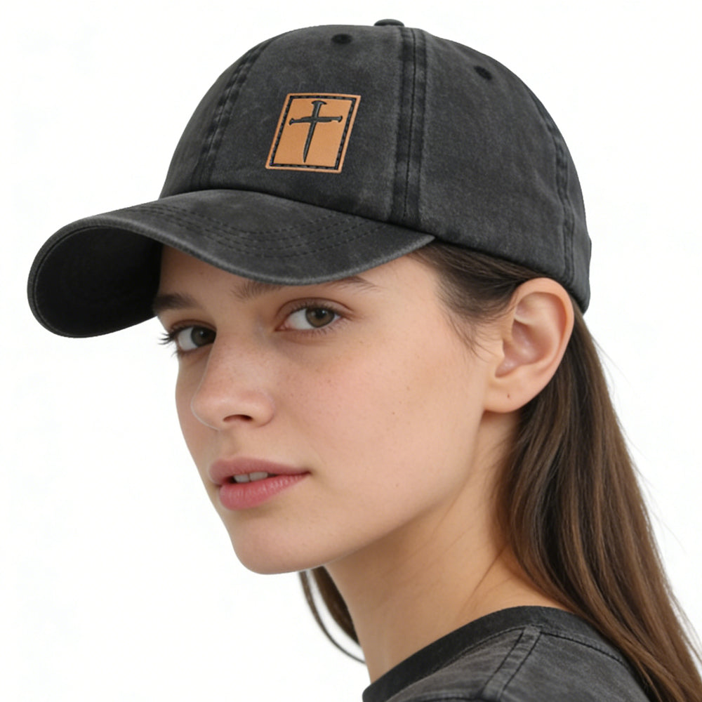 2pcs Leather Jesus Hats For Men Women