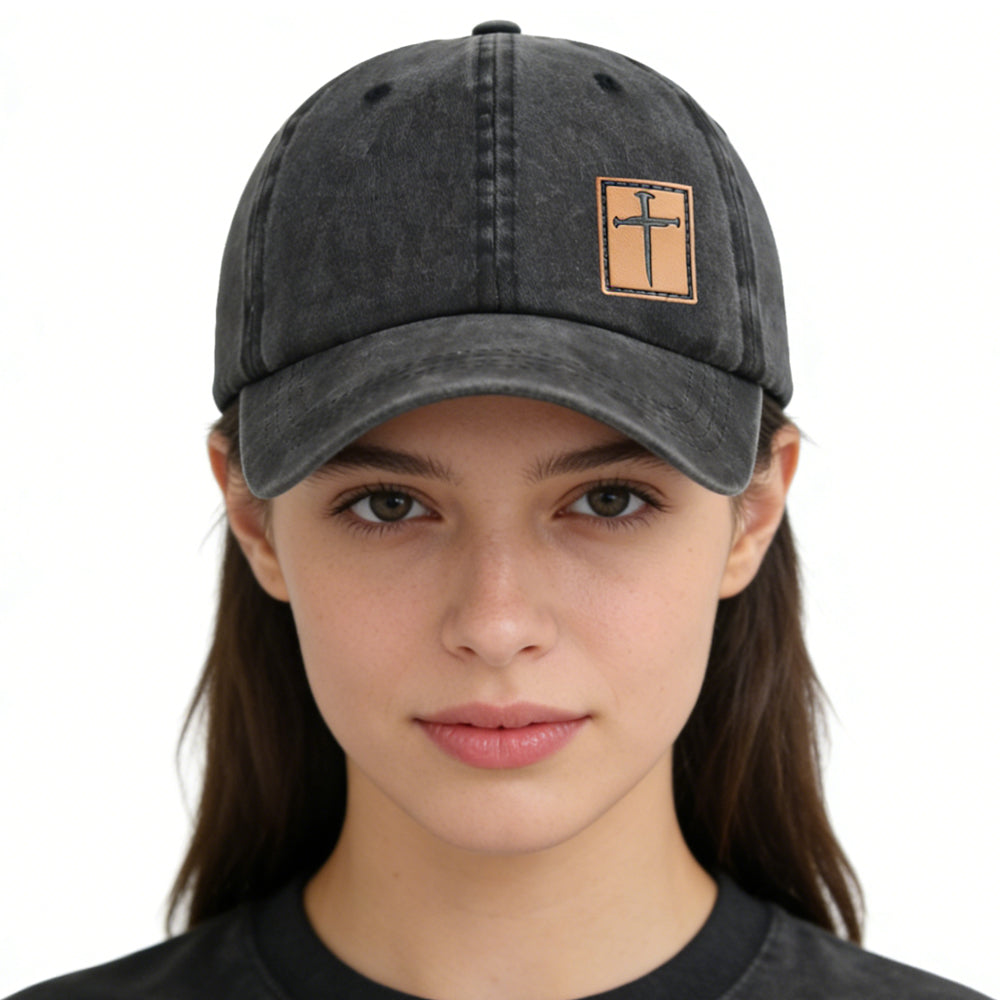 2pcs Leather Jesus Hats For Men Women